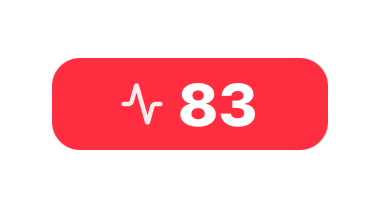 红色迷你悬浮窗显示 83。